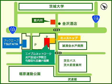 加倉井総業地図